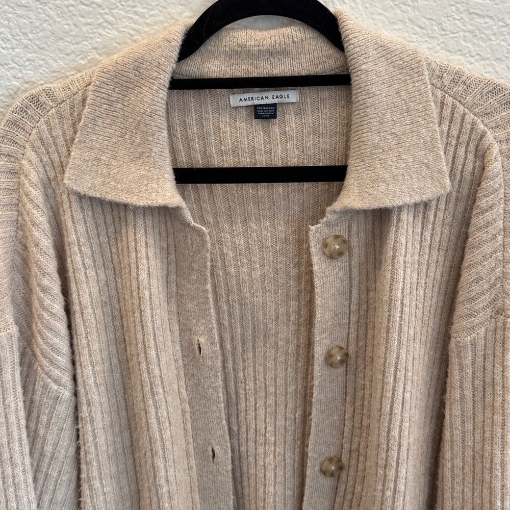 American Eagle Collared Cardigan - image 4